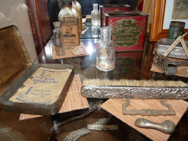 Household items found at the Gully, Katoomba. Many Kooris were employed at the Paragon Cafe